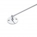 Naiture Swivel Shower Rod Ceiling Support 48" Length 1" OD Loop Chrome Finish - B01CEA9F9K